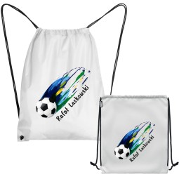 PLECAK WOREK Z KOLOROWYM NADRUKIEM DO PRZEDSZKOLA SZKOŁY Z IMIENIEM DZIECKA