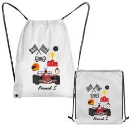 PLECAK WOREK Z KOLOROWYM NADRUKIEM DO PRZEDSZKOLA SZKOŁY Z IMIENIEM DZIECKA