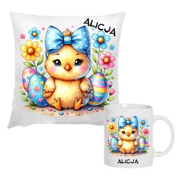 ZESTAW POSZEWKA KUBEK WIELKANOCNE WZORY PERSONALIZOWANY 330 ml