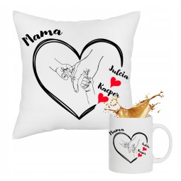 PREZENT NA DZIEŃ MAMY ZESTAW PODUSZKA KUBEK NA PREZENT