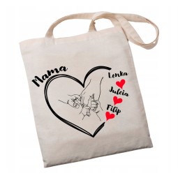 TORBA DZIEŃ MAMY UPOMINEK Z IMIONAMI DZIECI GOTOWY PREZENT