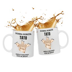 PERSONALIZOWANY KUBEK PREZENT NA DZIEŃ OJCA TATY IMIONA DZIECI UPOMINEK