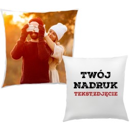 PODUSZKA ZE ZDJĘCIEM FOTO PODUSZKA Z TWOIM NADRUKIEM 40x40 NA PREZENT