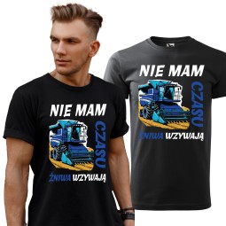 KOSZULKA MĘSKA Z HUMORYSTYCZNYM NADRUKIEM ŻNIWA