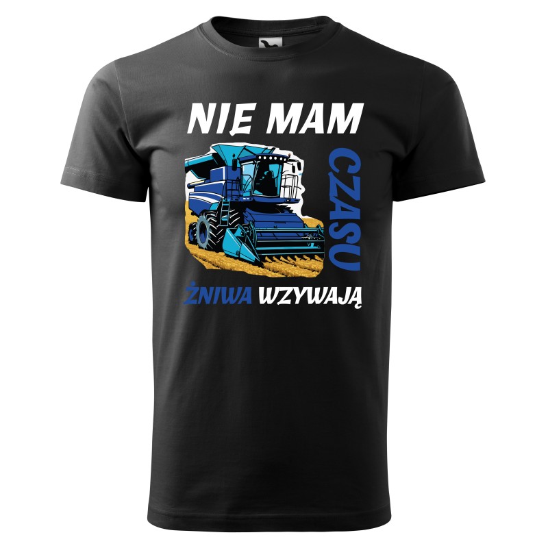 KOSZULKA MĘSKA Z HUMORYSTYCZNYM NADRUKIEM ŻNIWA