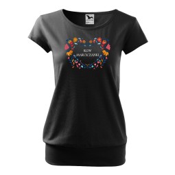 Koszulka City Koło Gospodyń Wiejskich Czarna