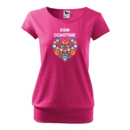 Koszulka City Koło Gospodyń Wiejskich Czerwień Purpurowa