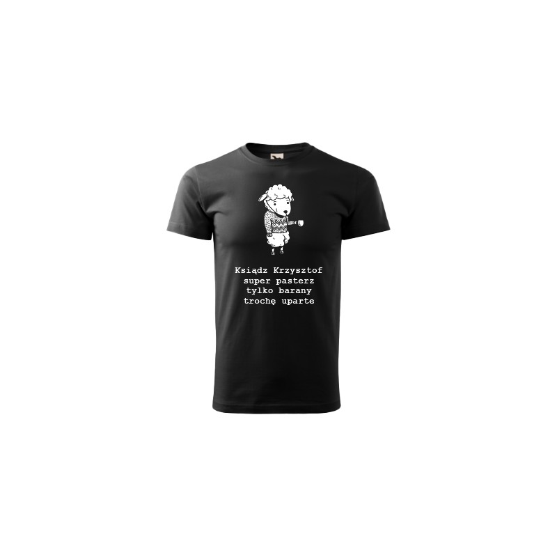 KOSZULKA MĘSKA KSIĄDZ SUPER PASTERZ PERSONALIZOWANA