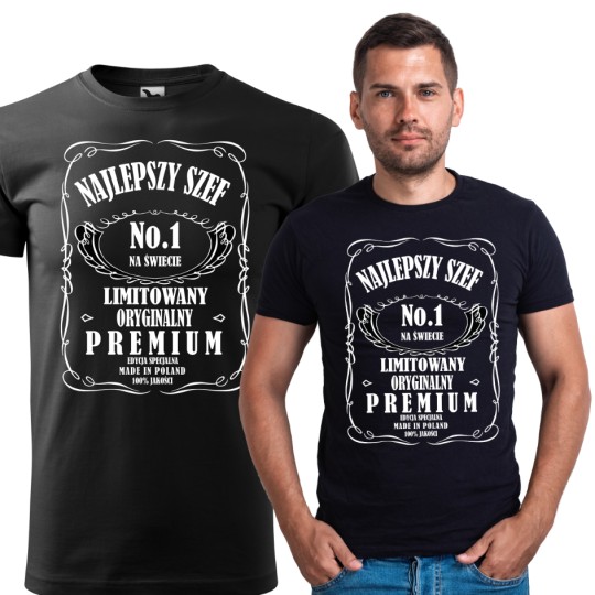 KOSZULKA MĘSKA NAJLEPSZY SZEF NA ŚWIECIE KOSZULKA MĘSKA NAJLEPSZY SZEF NA ŚWIECIE