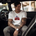 KOSZULKA MĘSKA DLA FANA BMW BIAŁA