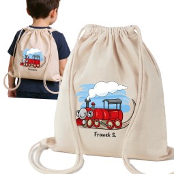 WORKOPLECAK  Z IMIENIEM DO ŻŁOBKA SZKOŁY PRZEDSZKOLA NA KAPCIE BAWEŁNIANY