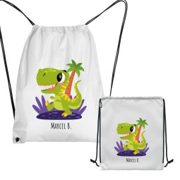 WORKOPLECAK Z IMIENIEM DZIECKA SZKOLNY NA KAPCIE STRÓJ SPORTOWY NA SZNURKU