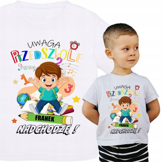 ZESTAW DO PRZEDSZKOLA KOSZULKA PERSONALIZOWANA I WOREK BAWEŁNIANY ZESTAW DO PRZEDSZKOLA KOSZULKA PERSONALIZOWANA I WOREK BAWEŁNIANY