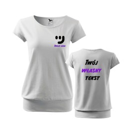 Koszulka Damska City Z Własnym Nadrukiem