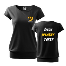 Koszulka Damska City Z Własnym Nadrukiem