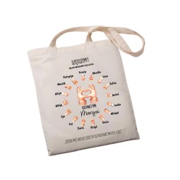 TORBA NA DZIEŃ NAUCZYCIELA TORBA PERSONALIZOWANA Z IMIENIONAMI A4