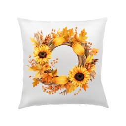 POSZEWKA NA PODUSZKĘ JESIENNA  40X40cm WIANEK JESIEŃ OZDOBNA