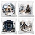 POSZEWKI NA PODUSZKĘ BOŻE NARODZENIE 40X40cm DO SALONU OZDOBA ZESTAW 4 POSZEWKI NA PODUSZKĘ BOŻE NARODZENIE 40X40cm DO SALONU OZDOBA ZESTAW 4