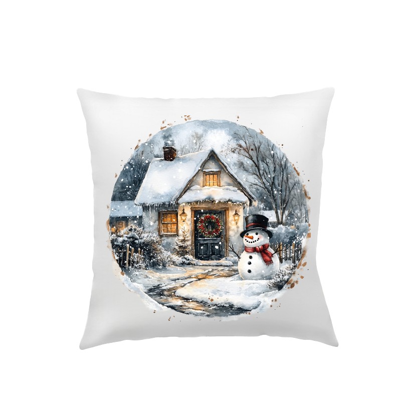 POSZEWKA NA PODUSZKĘ ŚWIĄTECZNA 40X40cm OZDOBNA DO SALONU BOŻE NARODZENIE