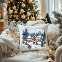 POSZEWKI NA PODUSZKĘ BOŻE NARODZENIE 40X40cm DO SALONU OZDOBA ZESTAW 4 POSZEWKI NA PODUSZKĘ BOŻE NARODZENIE 40X40cm DO SALONU OZDOBA ZESTAW 4