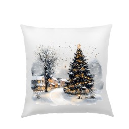 POSZEWKA NA PODUSZKĘ ŚWIĄTECZNA 40X40cm OZDOBNA DO SALONU BOŻE NARODZENIE