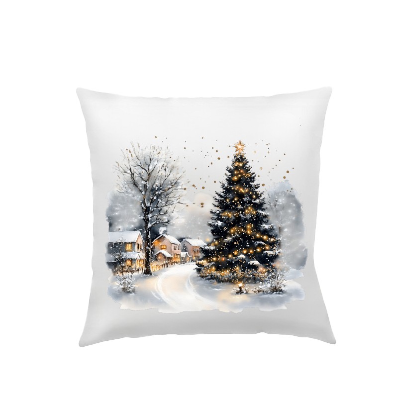 POSZEWKA NA PODUSZKĘ ŚWIĄTECZNA 40X40cm OZDOBNA DO SALONU BOŻE NARODZENIE