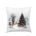 POSZEWKA NA PODUSZKĘ ŚWIĄTECZNA 40X40cm OZDOBNA DO SALONU BOŻE NARODZENIE