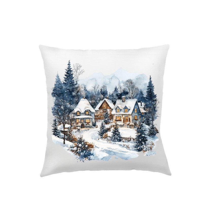 POSZEWKA NA PODUSZKĘ ŚWIĄTECZNA 40X40cm OZDOBNA DO SALONU BOŻE NARODZENIE