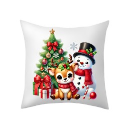 POSZEWKA NA PODUSZKĘ ŚWIĄTECZNA DZIECIĘCA 40X40cm OZDOBNA BOŻE NARODZENIE