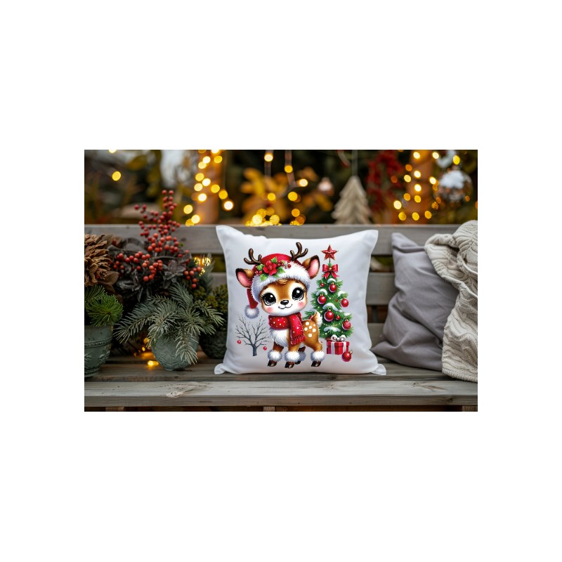 POSZEWKI NA PODUSZKĘ DZIECIĘCE BOŻE NARODZENIE 40X40cm OZDOBA ZESTAW 4