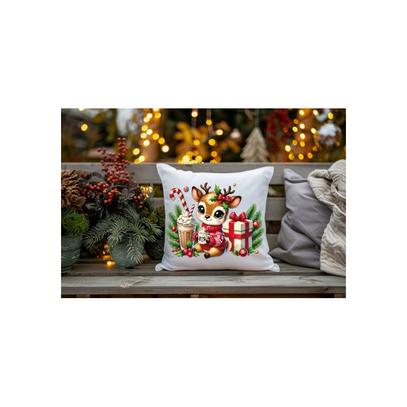 POSZEWKI NA PODUSZKĘ DZIECIĘCE BOŻE NARODZENIE 40X40cm OZDOBA ZESTAW 4