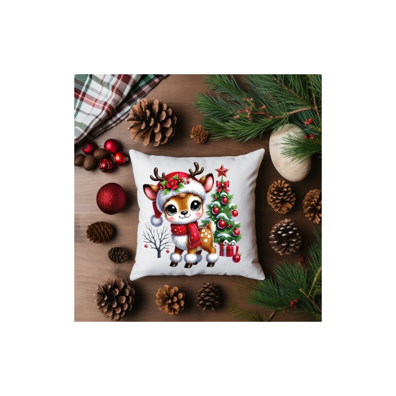 POSZEWKI NA PODUSZKĘ DZIECIĘCE BOŻE NARODZENIE 40X40cm OZDOBA ZESTAW 4