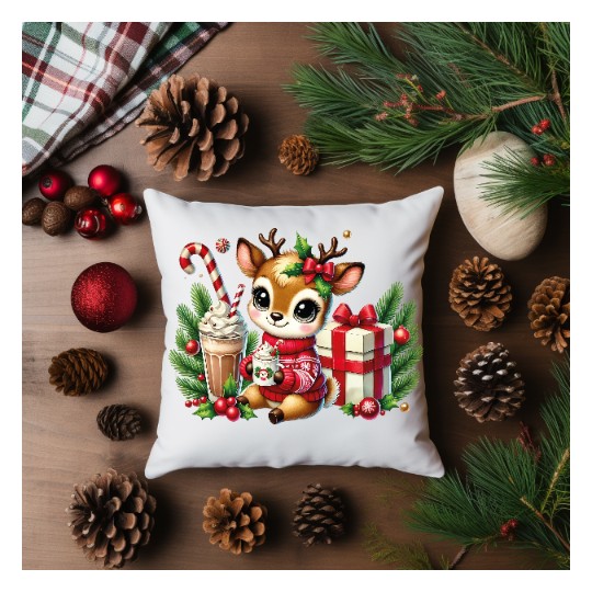 POSZEWKA NA PODUSZKĘ ŚWIĄTECZNA DZIECIĘCA 40X40cm OZDOBNA BOŻE NARODZENIE