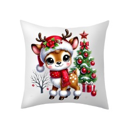 POSZEWKA NA PODUSZKĘ ŚWIĄTECZNA DZIECIĘCA 40X40cm OZDOBNA BOŻE NARODZENIE