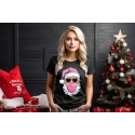 KOSZULKA DAMSKA NIE TAKA ŚWIĘTA PREZENT NA MIKOŁAJKI POD CHOINKĘ CZARNA