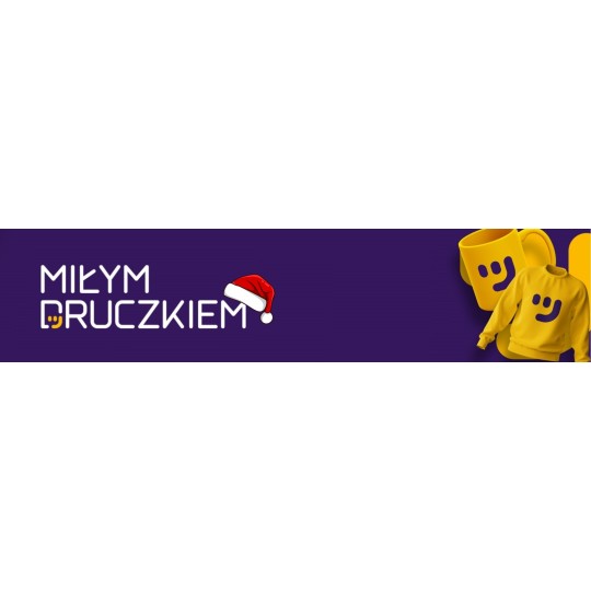 KOSZULKA MĘSKA ŚWIĄTECZNA Z NADRUKIEM  CZARNA