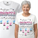 KOSZULKA BLUZKA T-SHIRT NA DZIEŃ BABCI NAJLEPSZA BABCIA JEST ZAKLEPANA IMIĘ