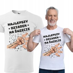 KOSZULKA BLUZKA T-SHIRT NAJLEPSZY DZIADEK NA ŚWIECIE DZIEŃ DZIADKA PREZENT