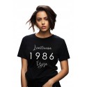 KOSZULKA DAMSKA EDYCA LIMITOWANA NAJLEPSZY ROCZNIK URODZINOWA PERSONALIZACJA