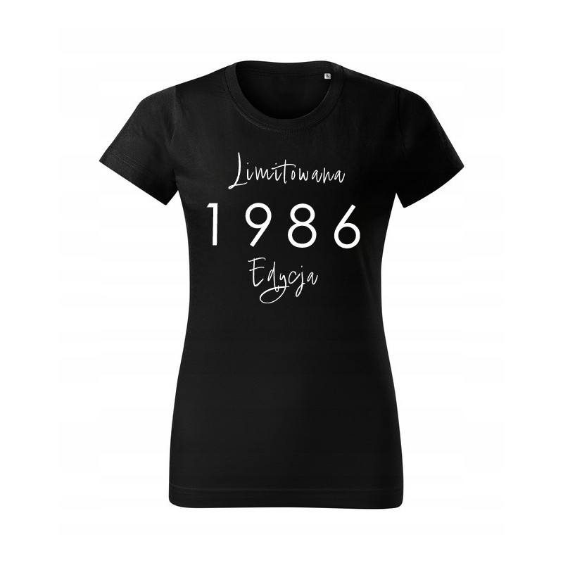 KOSZULKA DAMSKA EDYCA LIMITOWANA NAJLEPSZY ROCZNIK URODZINOWA PERSONALIZACJA