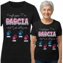 KOSZULKA NA DZIEŃ BABCI NAJLEPSZA BABCIA JEST ZAKLEPANA IMIĘ CZARNA