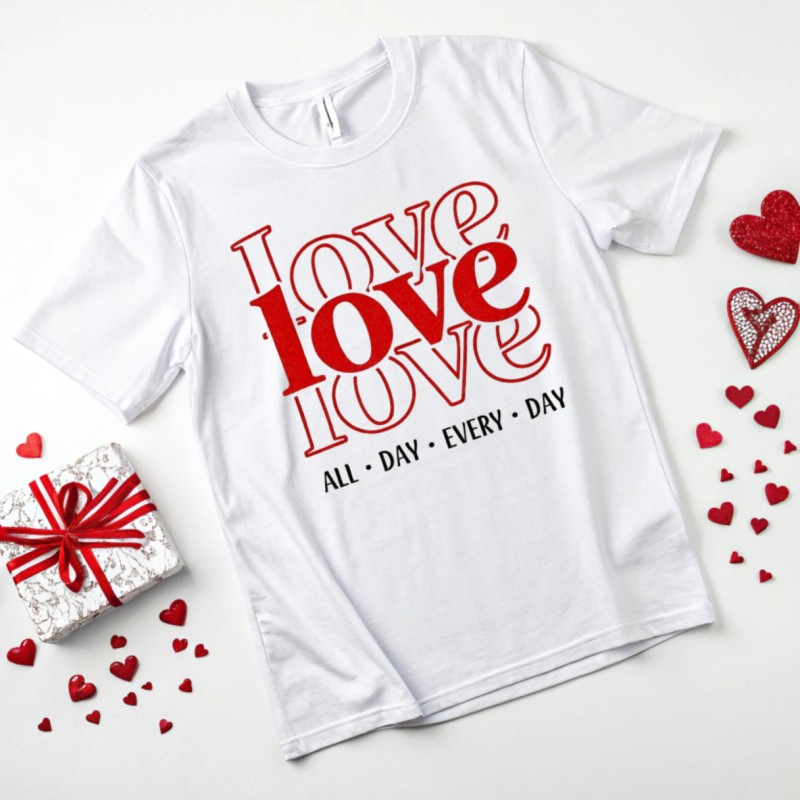 KOSZULKA DAMSKA NA WALENTYNKI DLA ZAKOCHANYCH NA PREZENT