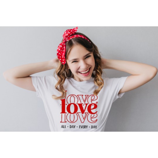 KOSZULKA DAMSKA NA WALENTYNKI DLA ZAKOCHANYCH NA PREZENT