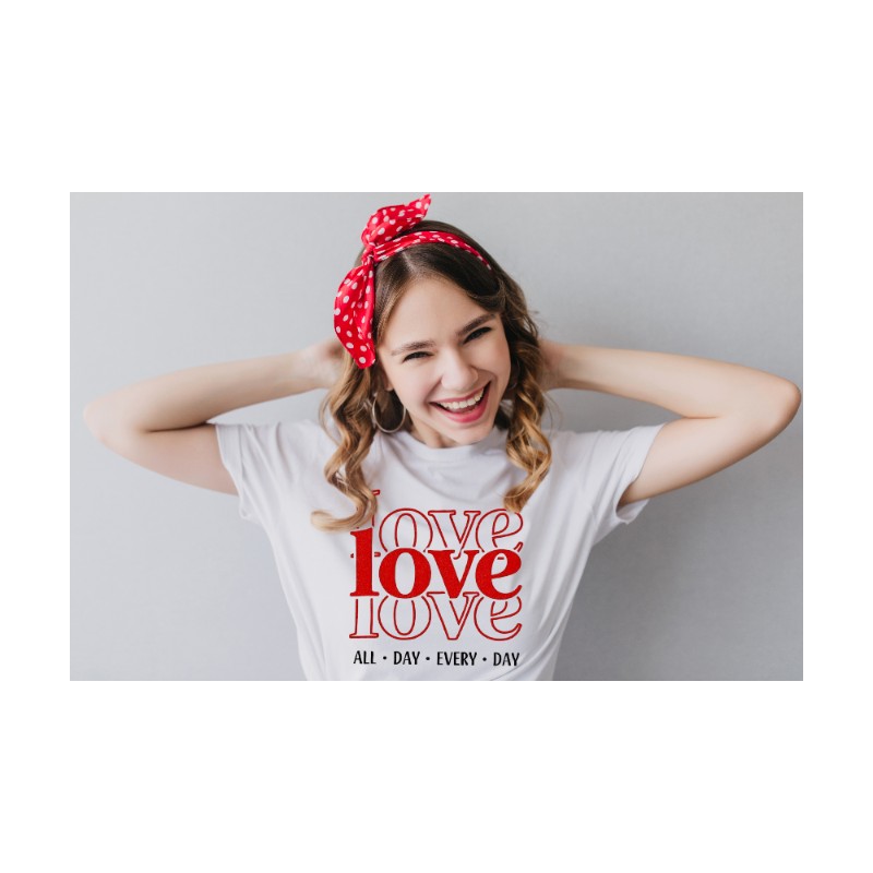 KOSZULKA DAMSKA NA WALENTYNKI DLA ZAKOCHANYCH NA PREZENT