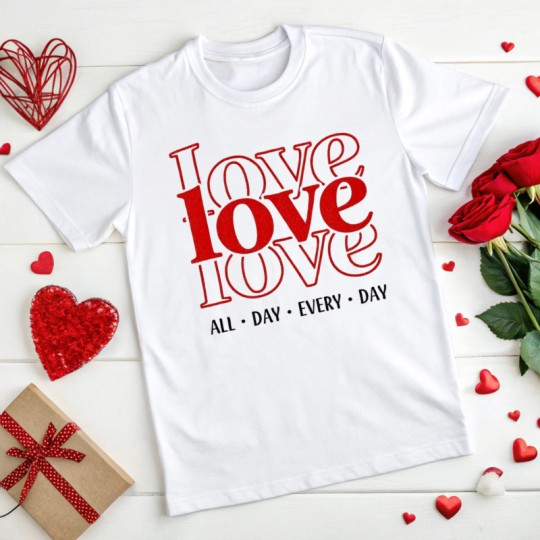 KOSZULKA DAMSKA NA WALENTYNKI DLA ZAKOCHANYCH NA PREZENT