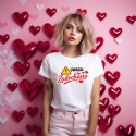KOSZULKA DAMSKA NA WALENTYNKI DLA ZAKOCHANYCH NA PREZENT
