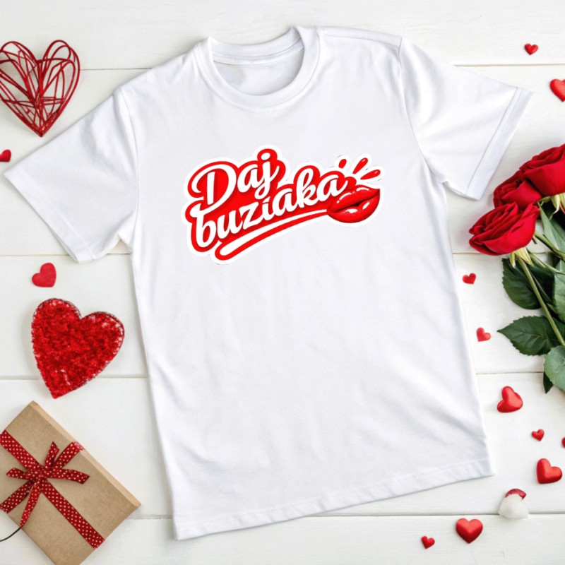 KOSZULKA DAMSKA NA WALENTYNKI DLA ZAKOCHANYCH NA PREZENT