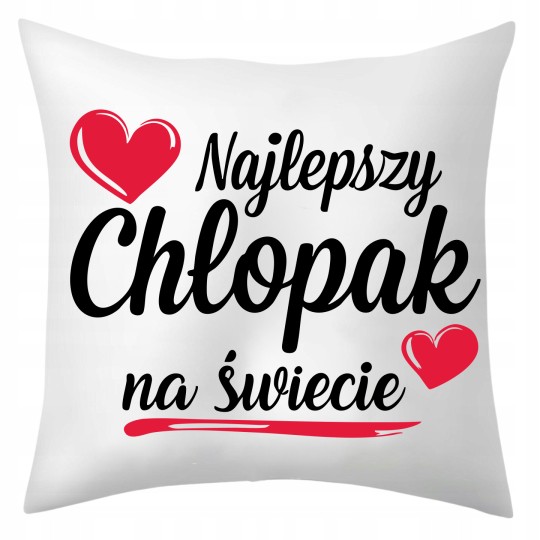 PODUSZKA DEKORACYJNA WALENTYNKOWA 40X40