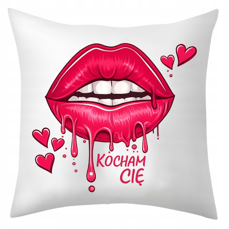 PODUSZKA DEKORACYJNA WALENTYNKOWA 40X40