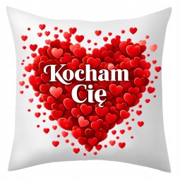 PODUSZKA DEKORACYJNA WALENTYNKOWA 40X40